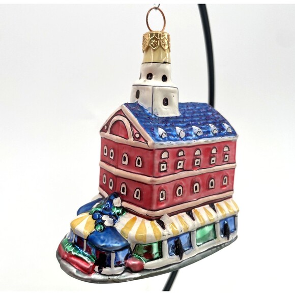 Landmark Creations Faneuil Hall Marketplace Boston Glass Ornament Hand Painted - Picture 1 of 13